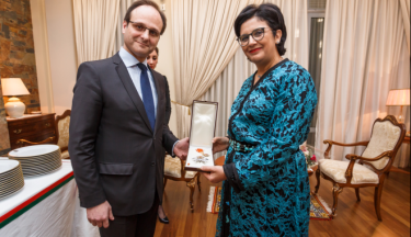 Décoration de l'ex.Ambassadeur croate au Maroc 