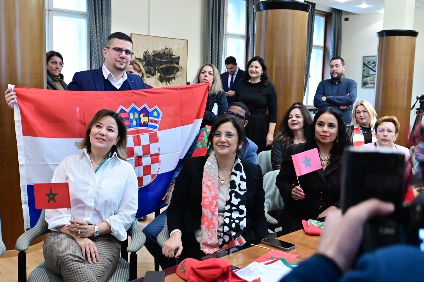 Match Maroc Croatie au Parlement